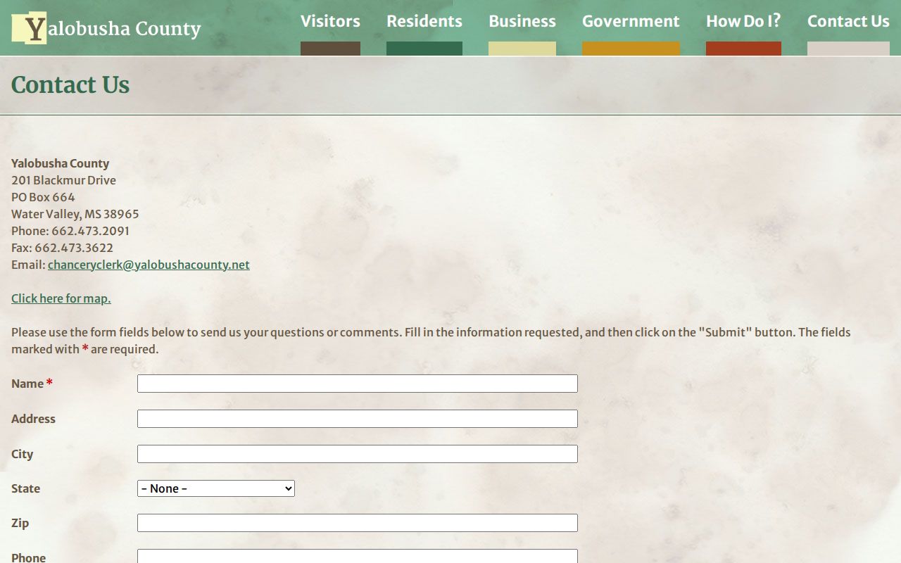 Yalobusha County case search general county contact form